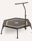 Faltbares Fitness Trampolin mit klappbaren Standbeinen SP-T-2100 SportPlus Gelb