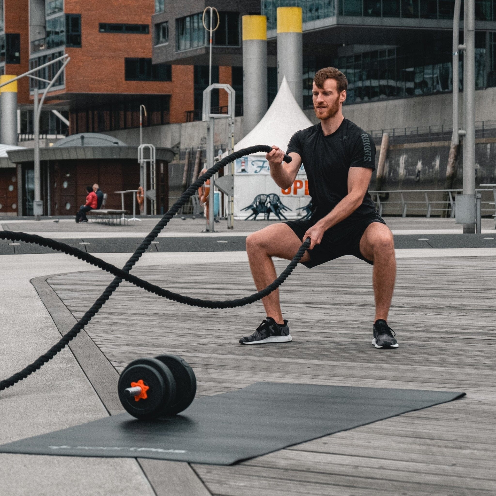 Battle Ropes Corda Da Allenamento - Fitness, Home Gym, Silenziosa E Portatile, Per Uomini E Donne - Foto 4