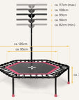 Höhenverstellbares Fitness Trampolin SP-T-110 SportPlus
