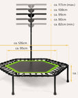 Höhenverstellbares Fitness Trampolin SP-T-110 SportPlus