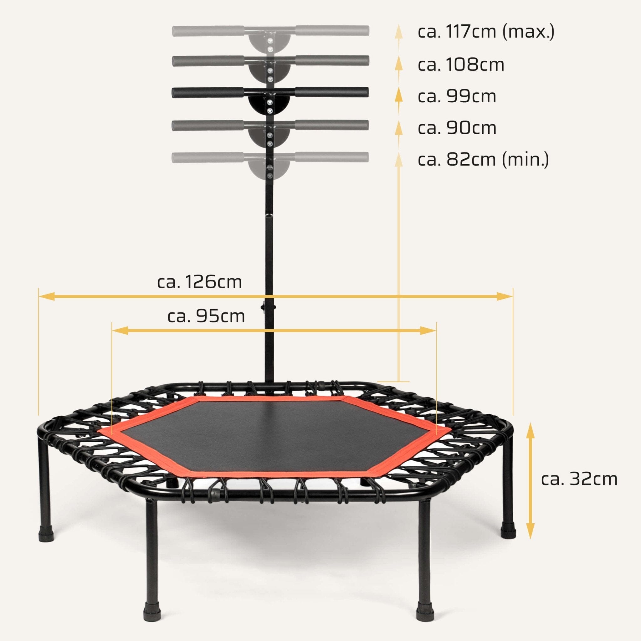 COSTWAY Trampolino Rettangolare Bambini COSTWAY Trampolino Rettangolare Bambini