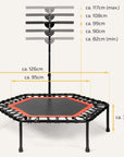 Höhenverstellbares Fitness Trampolin SP-T-110 SportPlus