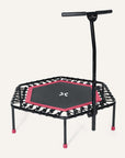 Höhenverstellbares Fitness Trampolin SP-T-110 SportPlus Himbeer