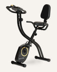 Klappbarer Heimtrainer (S-Bike) mit Rückenlehne & App-Kompatibilität SP-HT-1300-iE SportPlus Black/Sun 