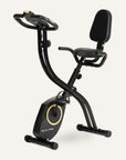 Klappbarer Heimtrainer (S-Bike) mit Rückenlehne & App-Kompatibilität SP-HT-1300-iE SportPlus Black/Sun