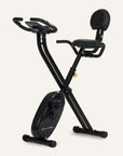 Klappbarer Heimtrainer (X-Bike) Computer gesteuert mit Rückenlehne & App-Steuerung SP-HT-1004-iE SportPlus Black/Sun