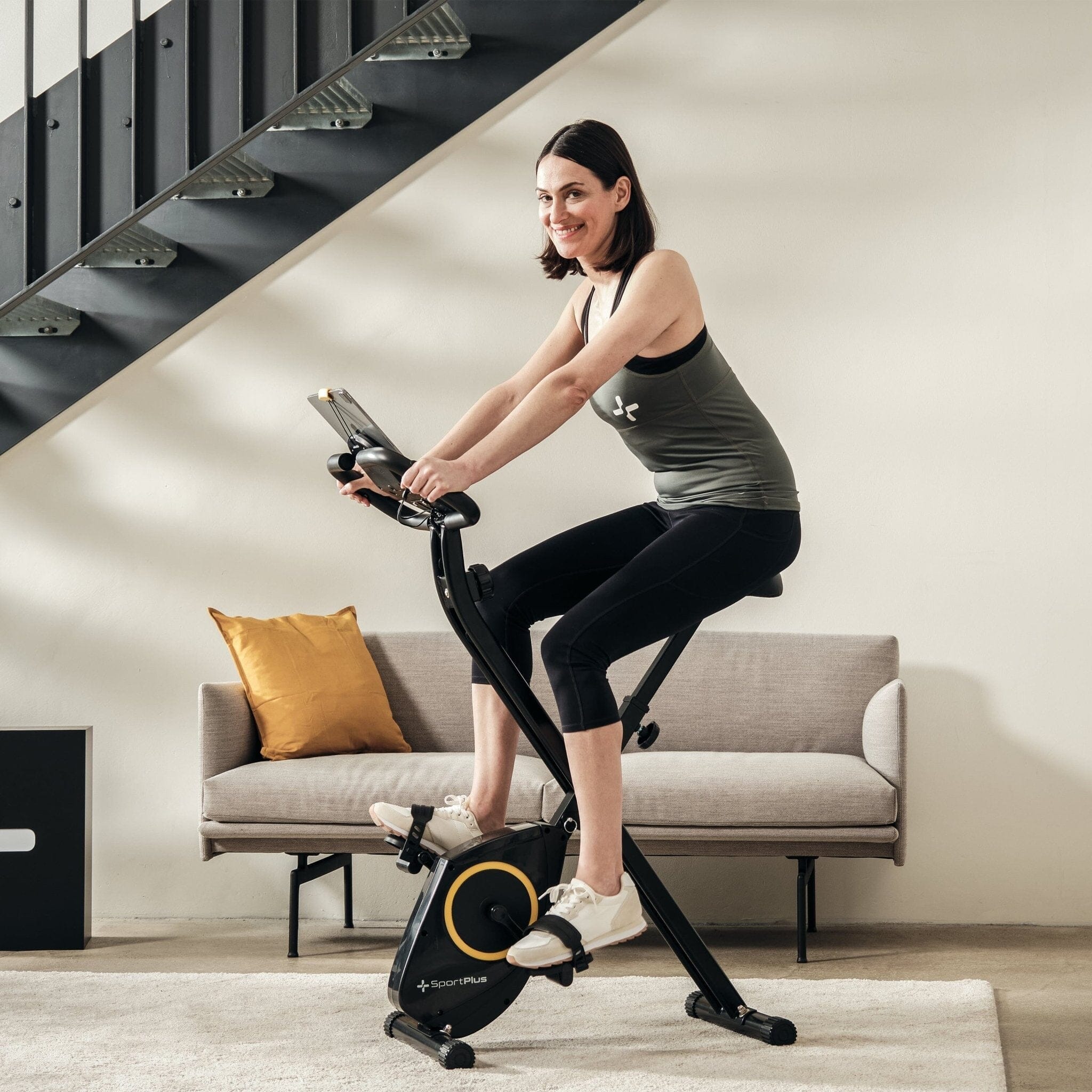 heimtrainer fahrrad zum abnehmen Klappbarer Heimtrainer | X-Bike | 8 manuelle Widerstandsstufen