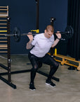 Power Rack für Squats, Bankdrücken, Klimmzüge mit verstellbaren Griffen für Dips & Liegestütze SP-HG-020 SportPlus