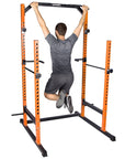 Power Rack für Squats, Bankdrücken, Klimmzüge mit verstellbaren Griffen für Dips & Liegestütze SP-HG-020 SportPlus