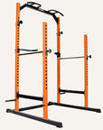 Power Rack für Squats, Bankdrücken, Klimmzüge mit verstellbaren Griffen für Dips & Liegestütze SP-HG-020 SportPlus Black/Orange 