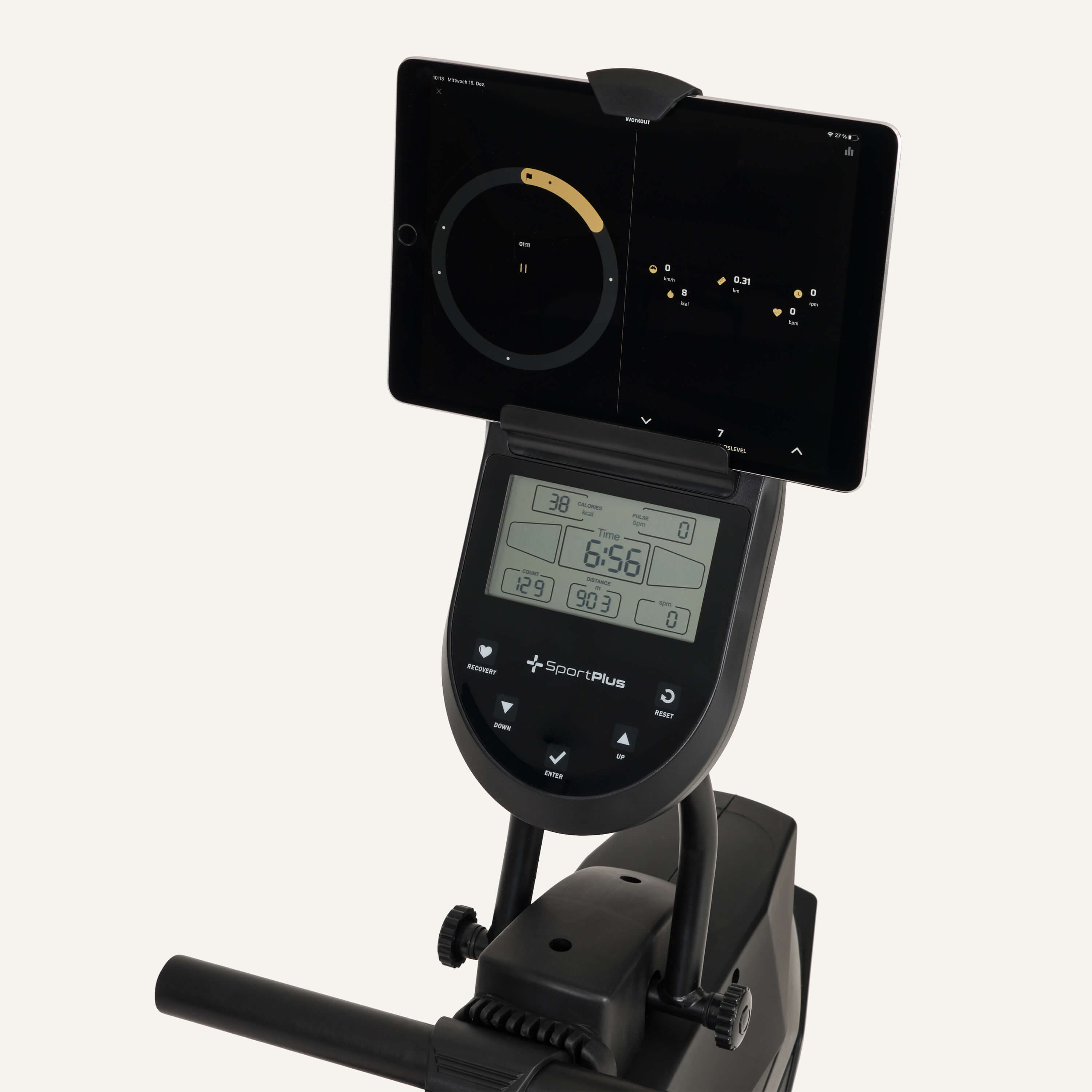 Rudergerät für zuhause mit 8 Stufen &amp; App-Steuerung SP-MR-008-B SportPlus 