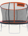 TÜV SÜD GS zertifiziertes Gartentrampolin 366 cm mit patentierter Rahmenkonstruktion SP-T-366 SportPlus Orange