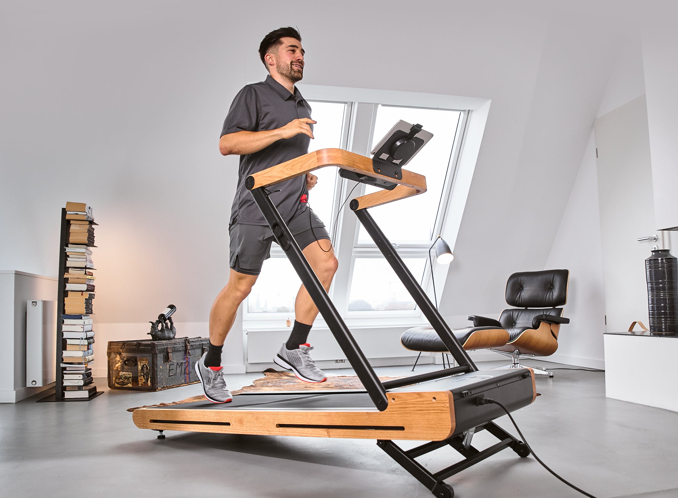 Klappbares Z Laufband Aus Holz Eiche SP TM 1800 iE SportPlus klappbares-z-laufband-aus-holz-eiche-sp-tm-1800-ie-sportplus
