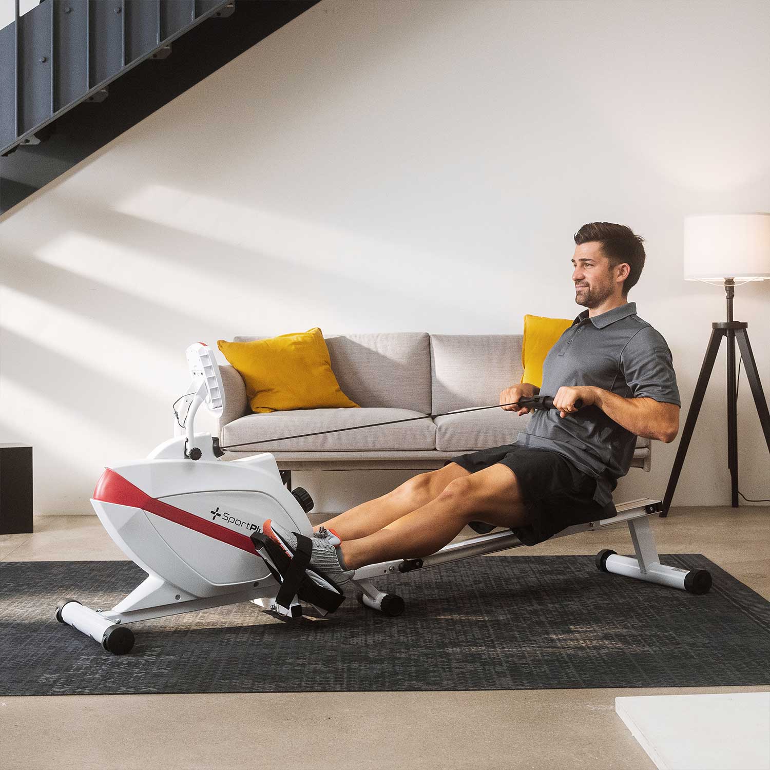 Rowing machine for home with 8 levels