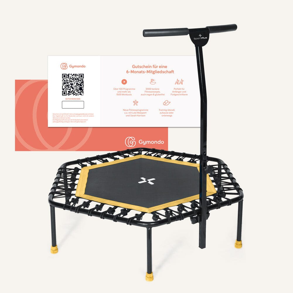 Trampolino Fitness Pieghevole 165 Libbre - Letto Elastico Silenzioso Per Casa E Giardino | Per Adulti E Bambini - Foto 9