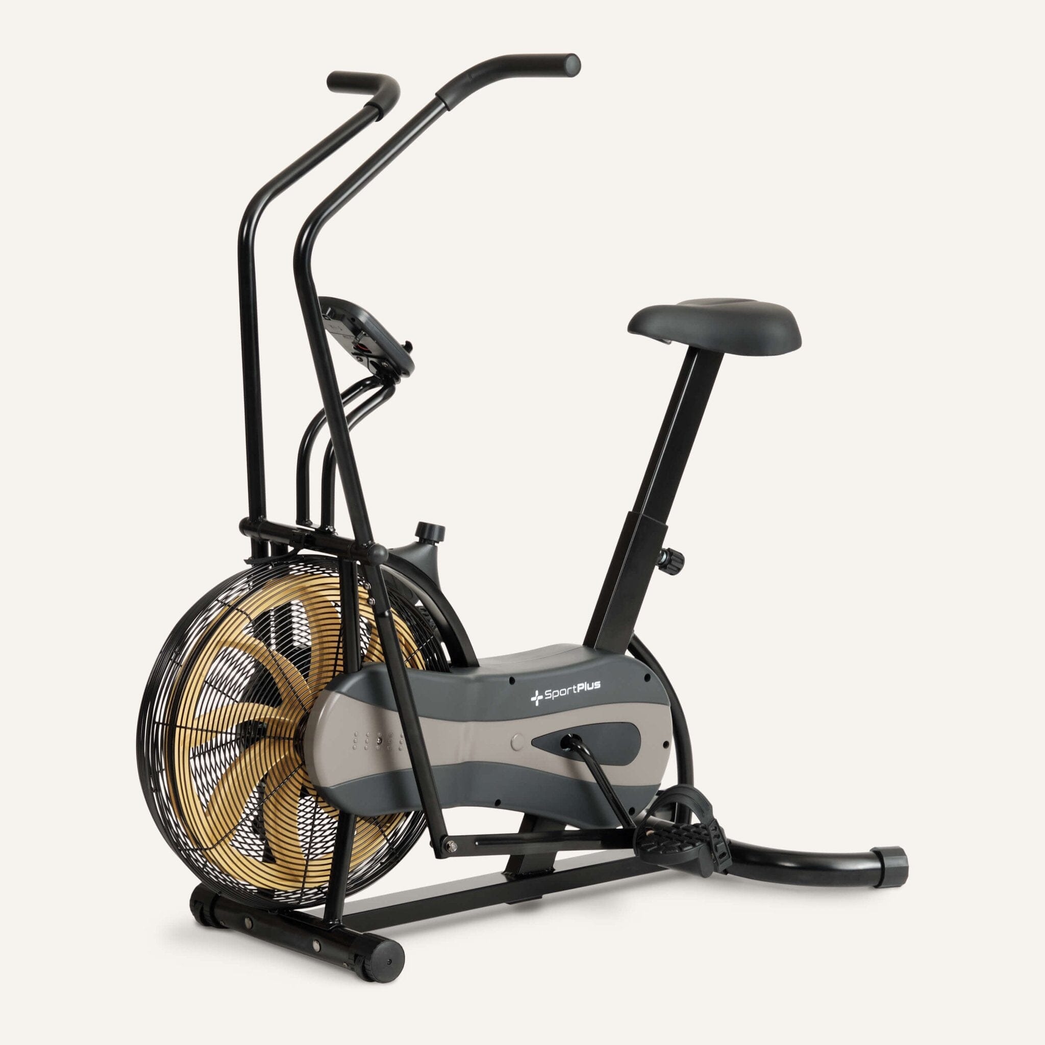 Air Bike mit großem Windrad &amp; App-Kompatibilität SP-FB-1100-iE SportPlus Black/Sun 