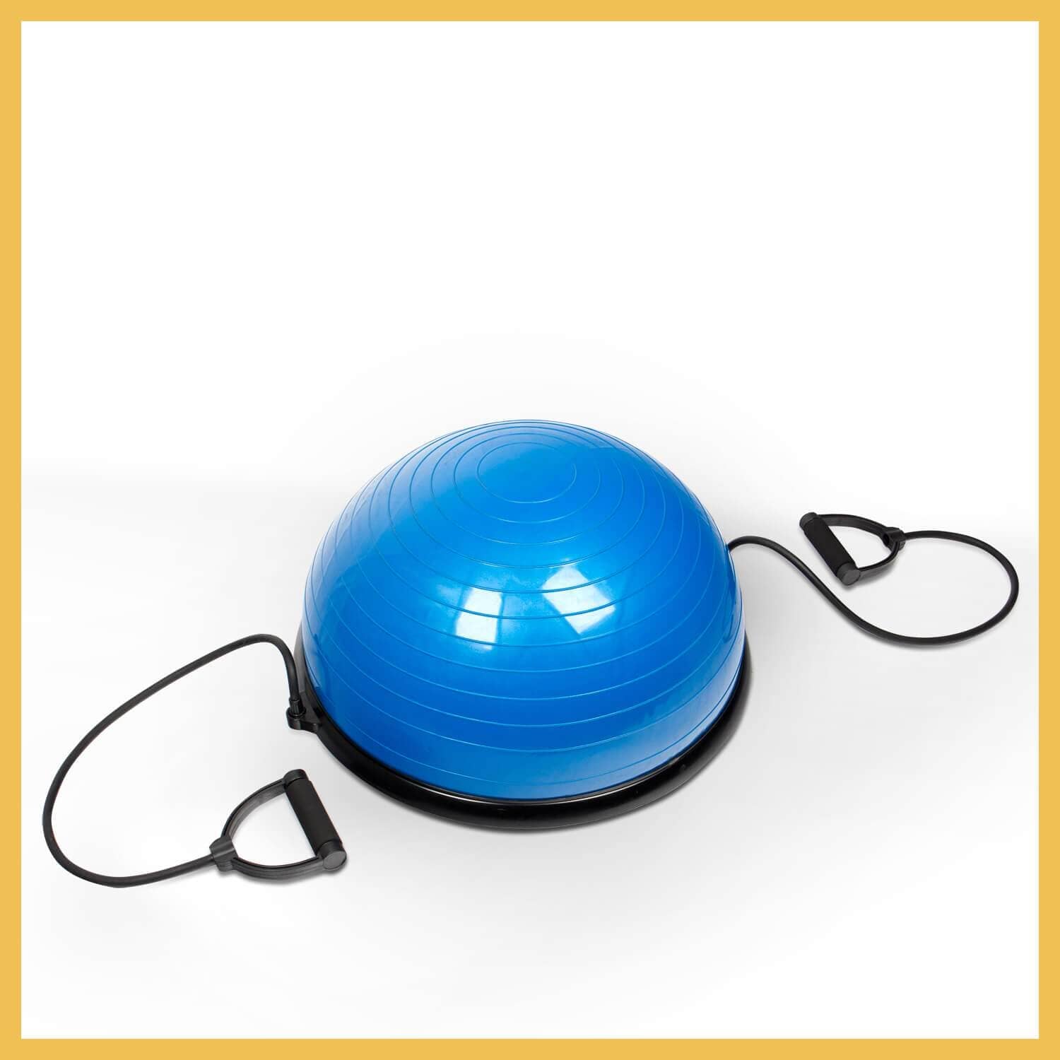 Halbball inkl. Trainingsbänder mit Handgriffen SP-GB-001 SportPlus Blue