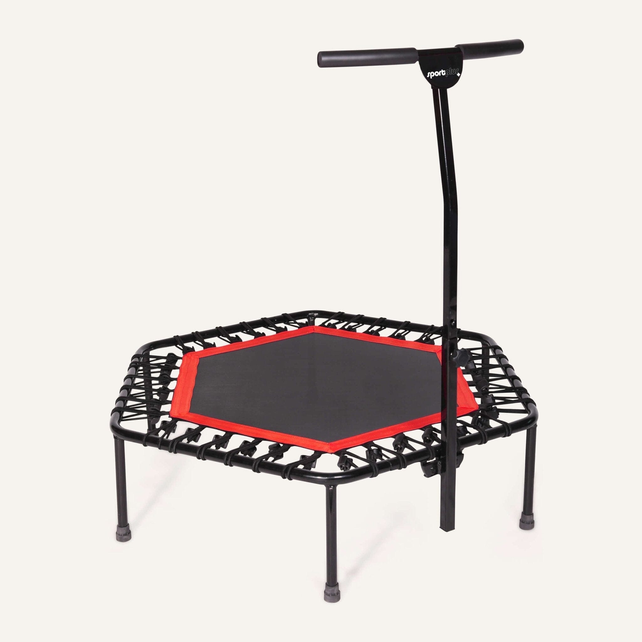 Höhenverstellbares Fitness Trampolin SP-T-110 SportPlus Rot