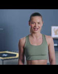 In hoogte verstelbare fitnesstrampoline