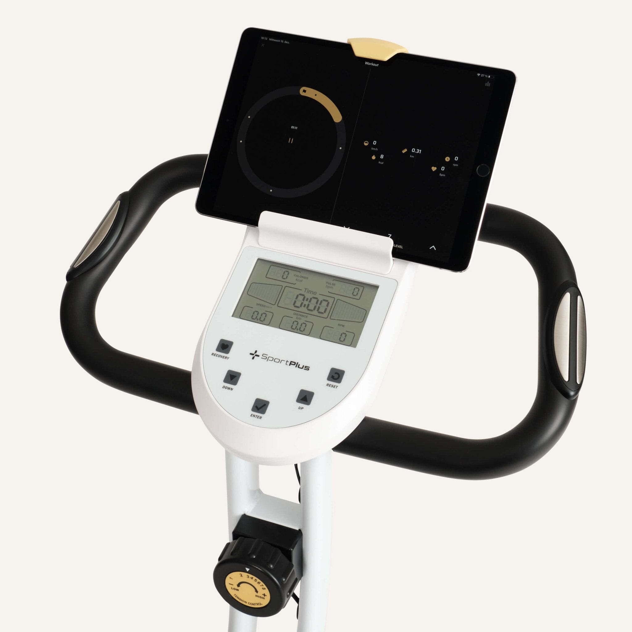 Klappbarer Heimtrainer (S-Bike) mit Rückenlehne & App-Kompatibilität SP-HT-1300-iE SportPlus