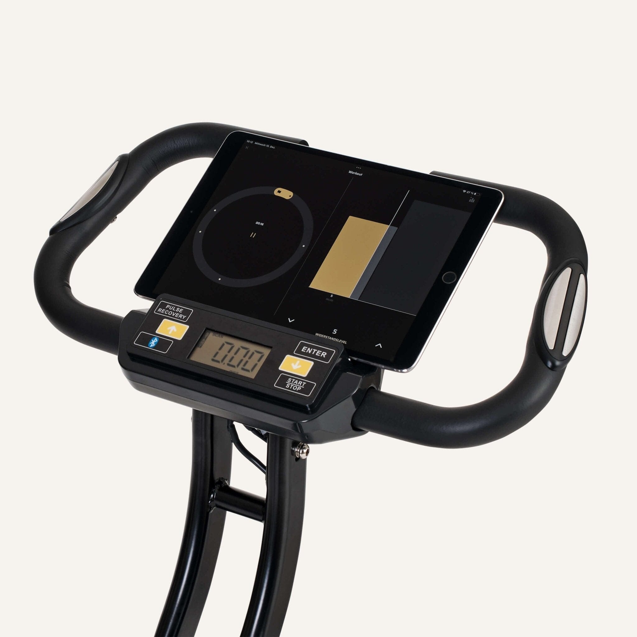Klappbarer Heimtrainer (X-Bike) Computer gesteuert mit Rückenlehne &amp; App-Steuerung SP-HT-1004-iE SportPlus 