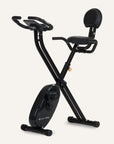 Klappbarer Heimtrainer (X-Bike) Computer gesteuert mit Rückenlehne & App-Steuerung SP-HT-1004-iE SportPlus Black/Sun 
