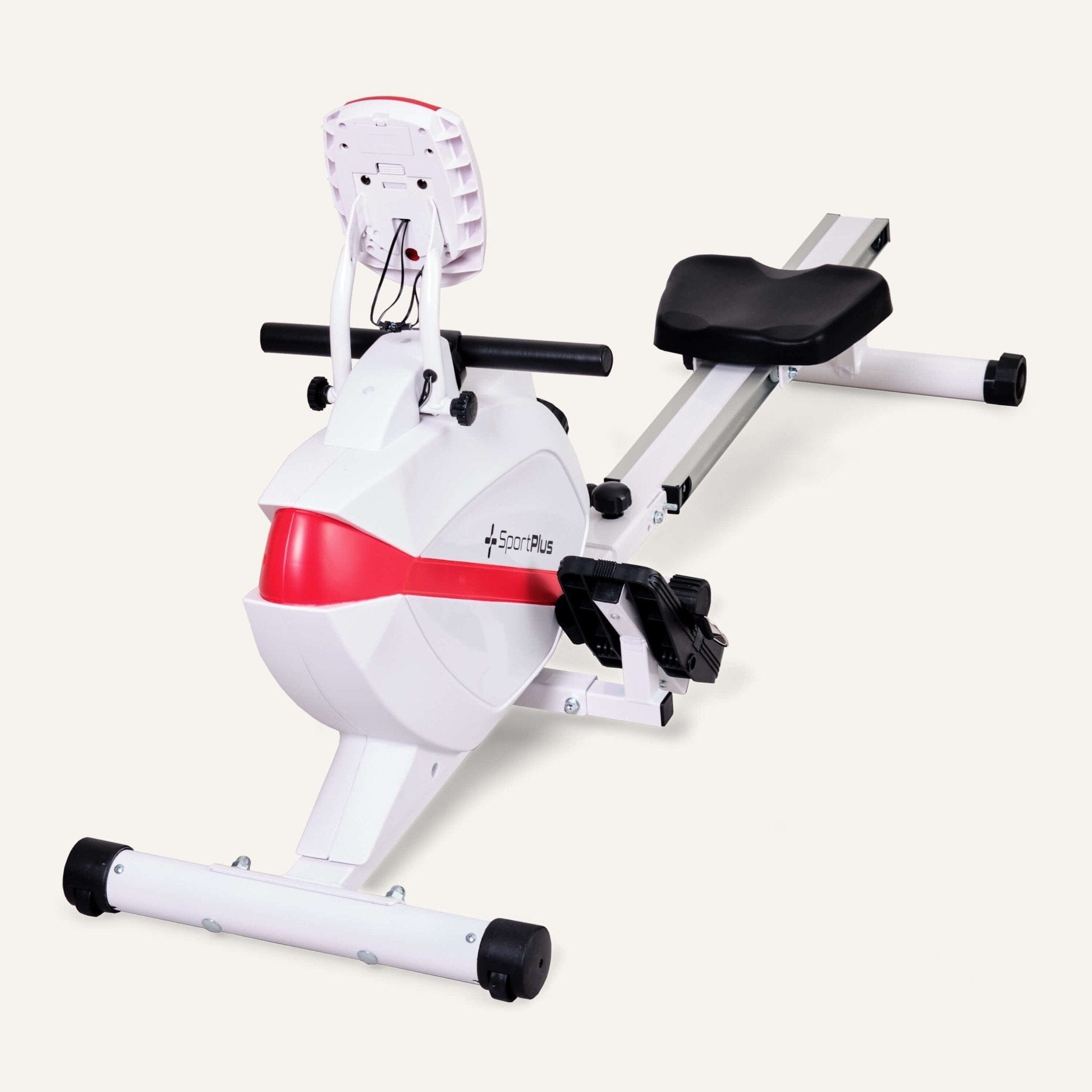 Rudergerät für zuhause mit 8 Stufen SP-MR-008 SportPlus Snow/Red