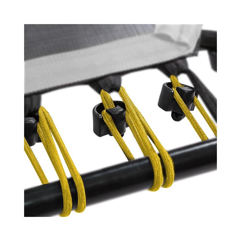 SportPlus Gummiseile-Set • 36 Gummiseile &amp; Clips • Härtegrad: Soft • Nutzergewicht bis 65 kg • gelb SP-T-110-BG SportPlus Ersatzteile 
