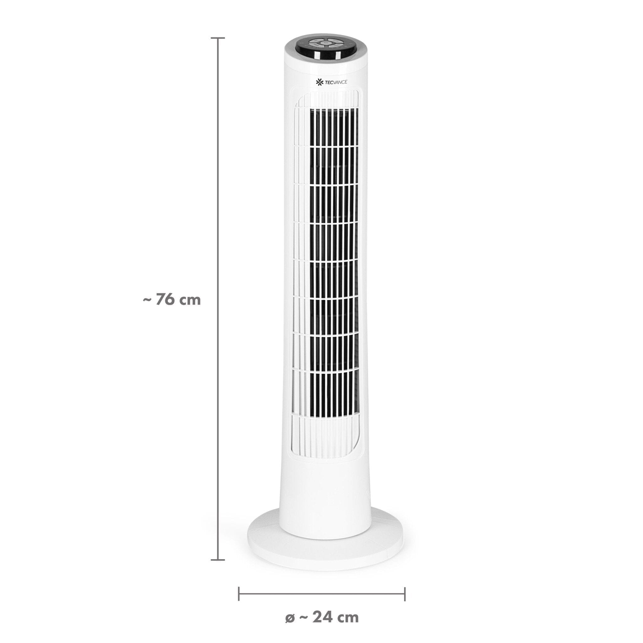 Turmventilator &quot;Tower Fan Basic&quot; by Tecvance SP-VT-101 SportPlus 